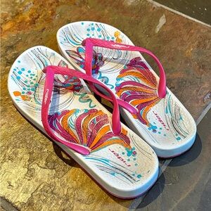 Rider Grendene pink flip flops